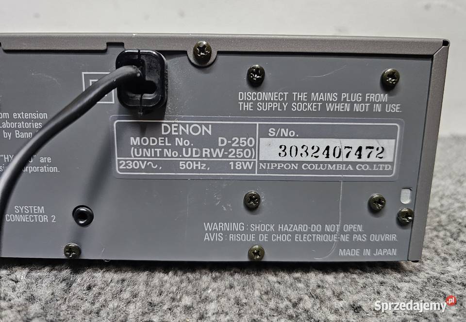 Double Cassette Deck Denon UDRW250 małopolskie