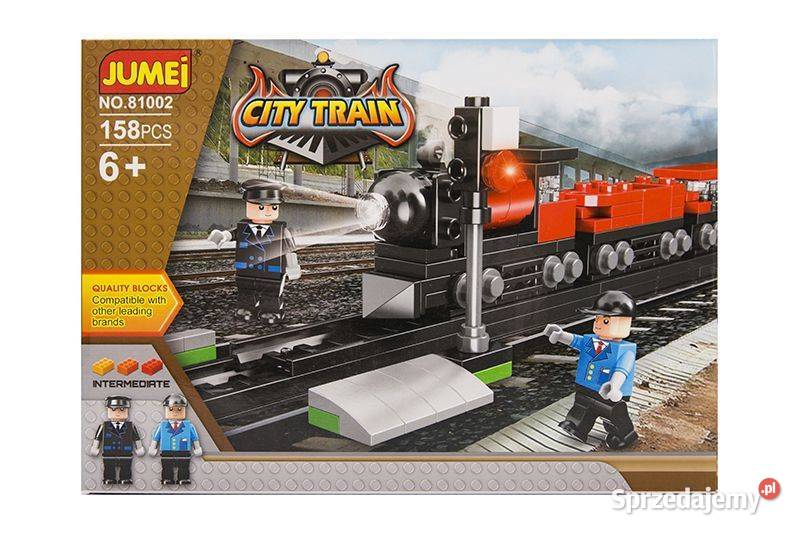Klocki Jumei City KOLEJKA 158 elementów 25 x 18 Poznań sprzedam