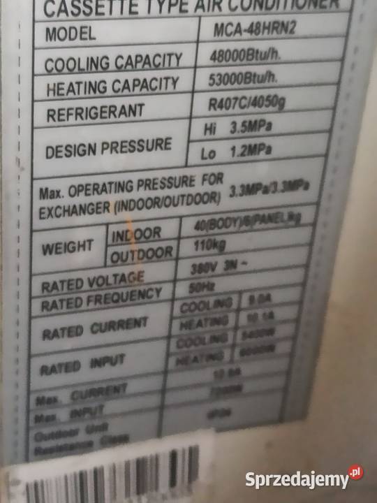 Klimatyzator sufitowy 18 kW OKAZJA Dom i Ogród Lublin