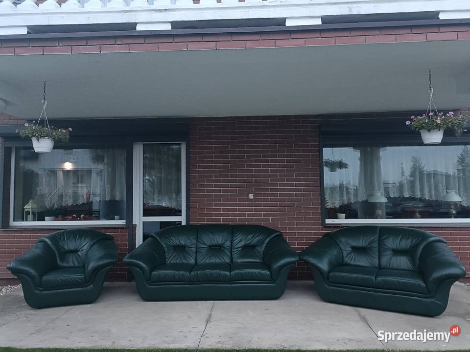 Sprzedam wypoczynek 321 ze skóry Konin