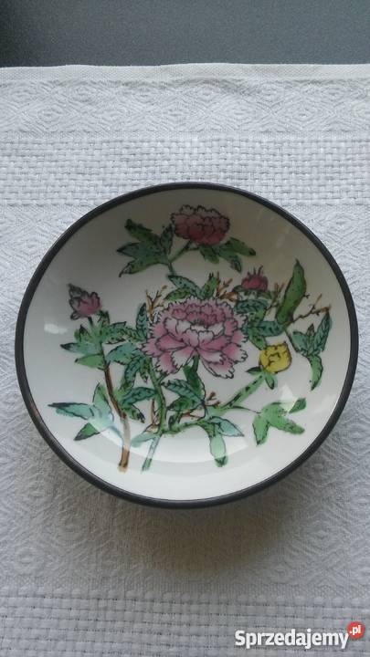 Śliczny talerzyk z pięknym ręcznym wzorem Ceramika i szkło Gdańsk
