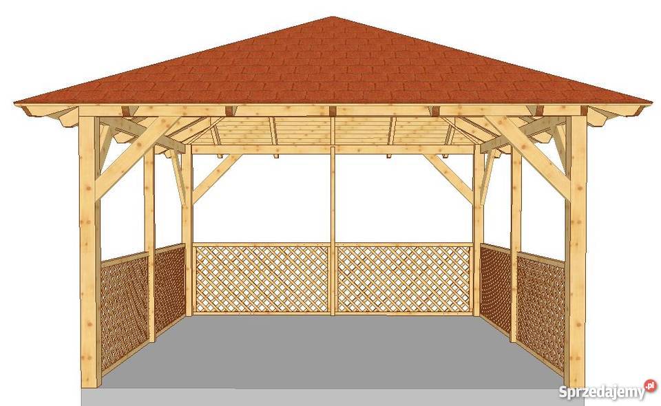 Altana Altanka ogrodowa Wiata drewniana Rębiszów