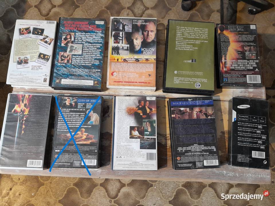 Kasety VHS film kaseta zestaw 9 sztuk Titanic