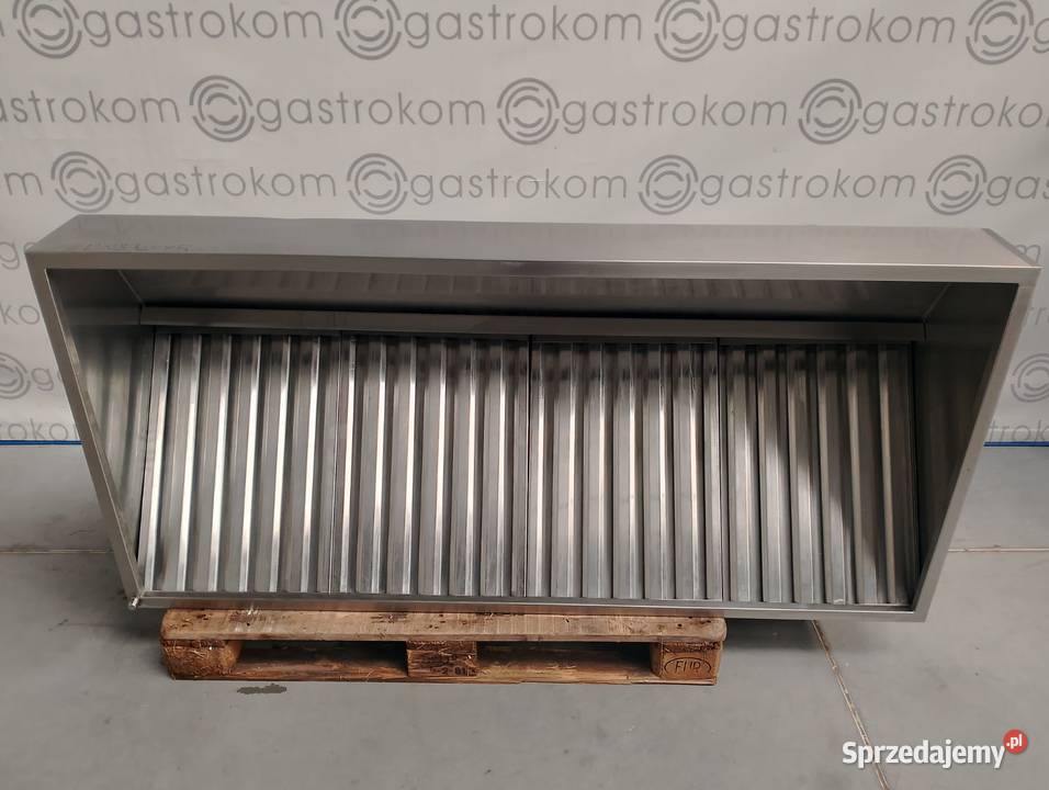 Okap przyścienny trapezowy z łapaczami 170x80x45 dolnośląskie Wrocław