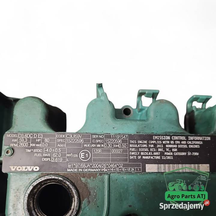 Silnik Volvo D36DC CE3 VOLVO L35B Ciechanowiec