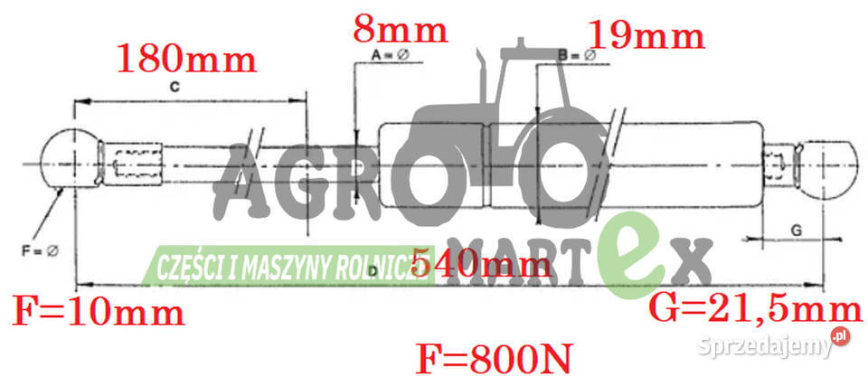 AL174087 AL151878 SIŁOWNIK GAZOWY MASKI JD dolnośląskie Wichrów sprzedam