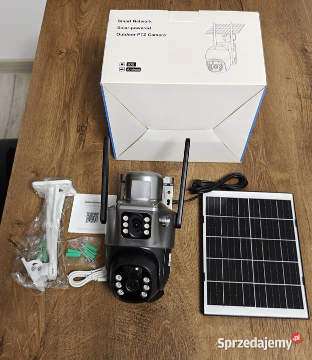 Kamera Solarna Obrotowa na kartę SIM 8MP IP66 śląskie Będzin