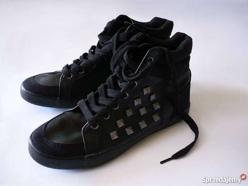 Czarne trampki ćwieki dżety cekiny hm 36 kujawsko-pomorskie Toruń