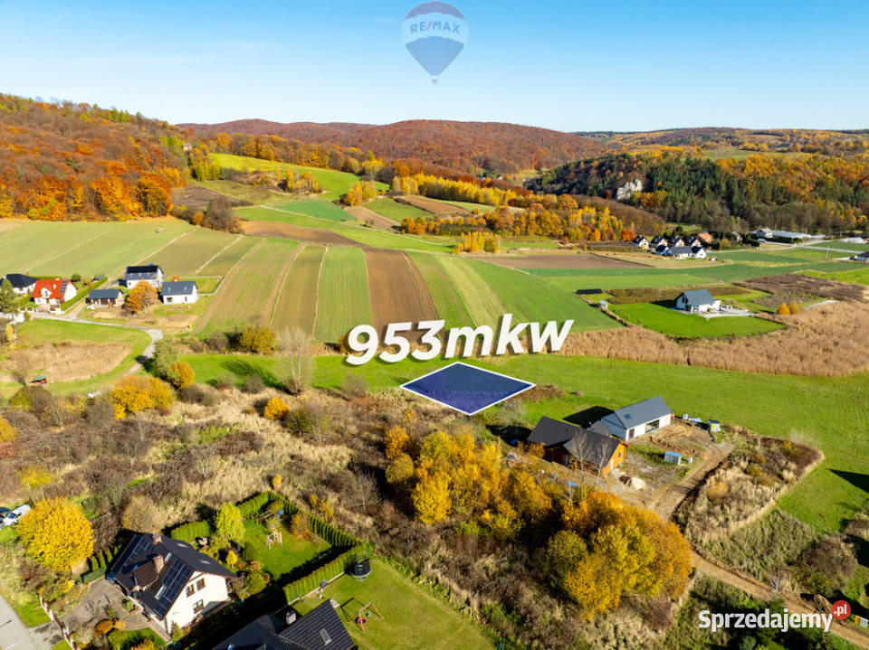 Budowlana działka w Siedlcu Krzeszowice 953mkw Siedlec