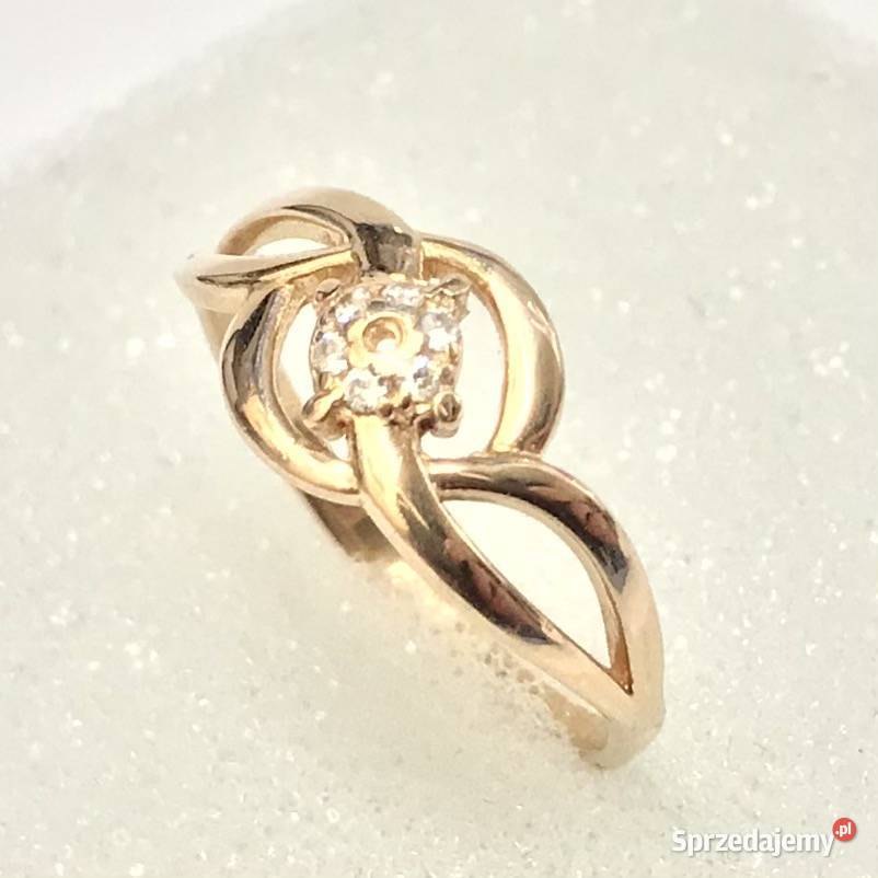 PIERŚCIONEK z RÓŻOWEGO złota 585 14K AŻUROWY r15 Warszawa sprzedam