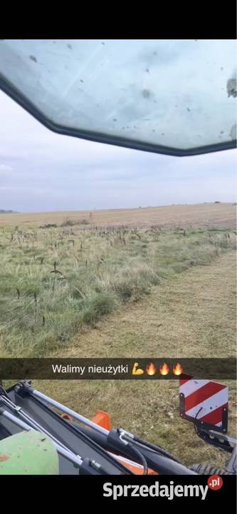 Mulczowanie ściernisk kukurydzy nieużytków Kamińskie