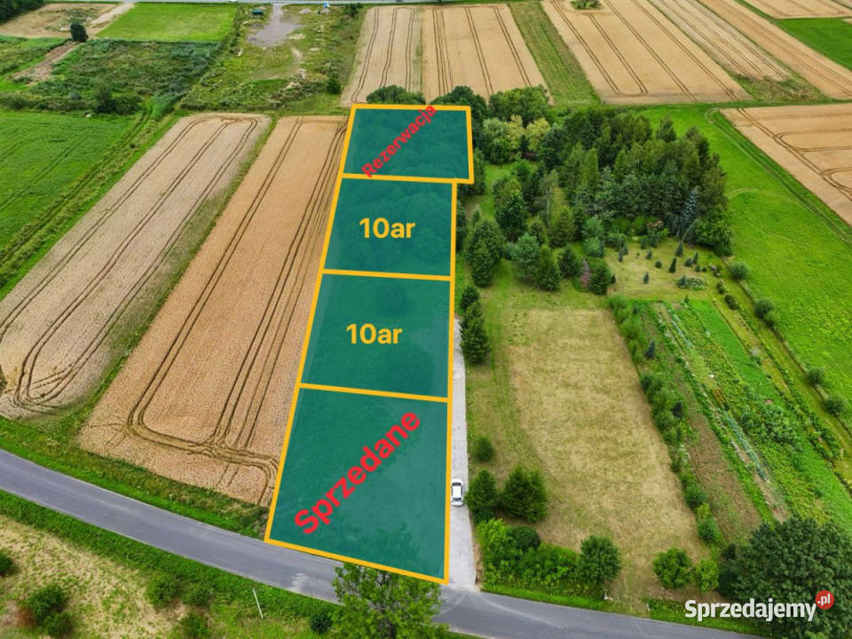 sprzedaży gruntu 1021m2 Rymanów