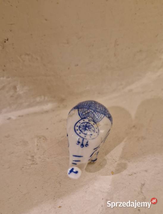 Staramała FIGURKA SŁONIK chińska porcelana lubelskie