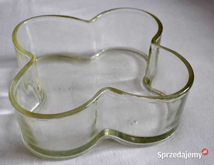 stara szklana ciężka misa Warszawa