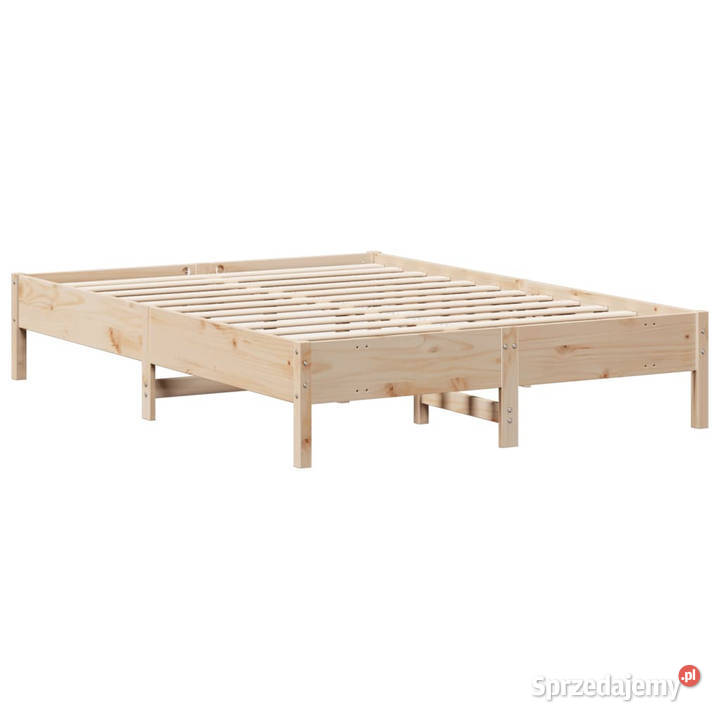 Łóżko z regałem bez materaca sosnowe 140x190 mazowieckie Warszawa