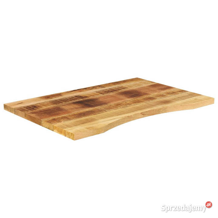 Blat biurka z wycięciem 90x50x25 surowe drewno Warszawa