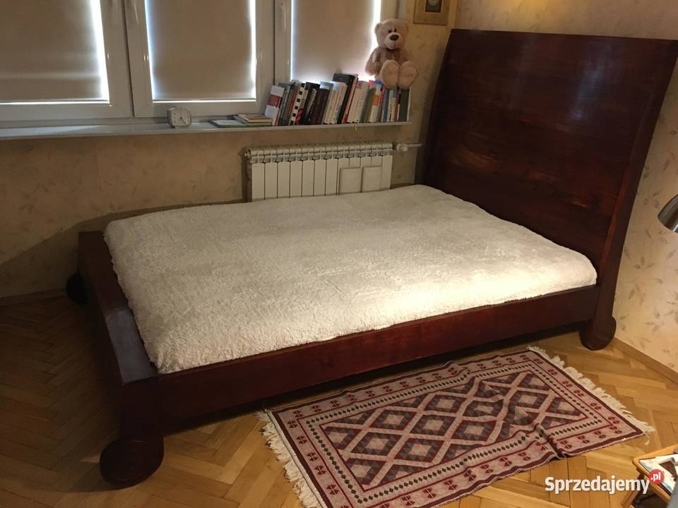 Klimatyczne łóżko z litego drewna prosto z Indii 150cm