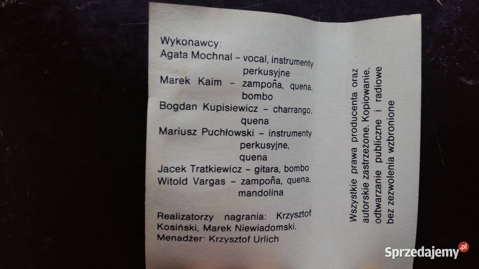 Kaseta magnetofonowa Varsovia Manta Karallanta Siemiatycze sprzedam