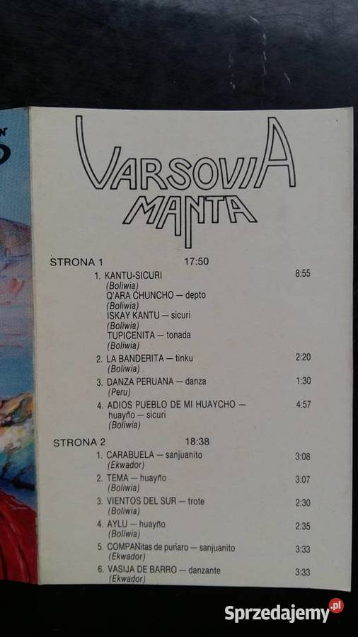 Kaseta magnetofonowa Varsovia Manta Varsovia