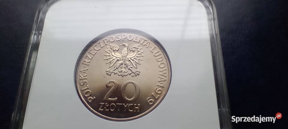 Stare monety 20 złotych 1979 Dziecka grading Lesko