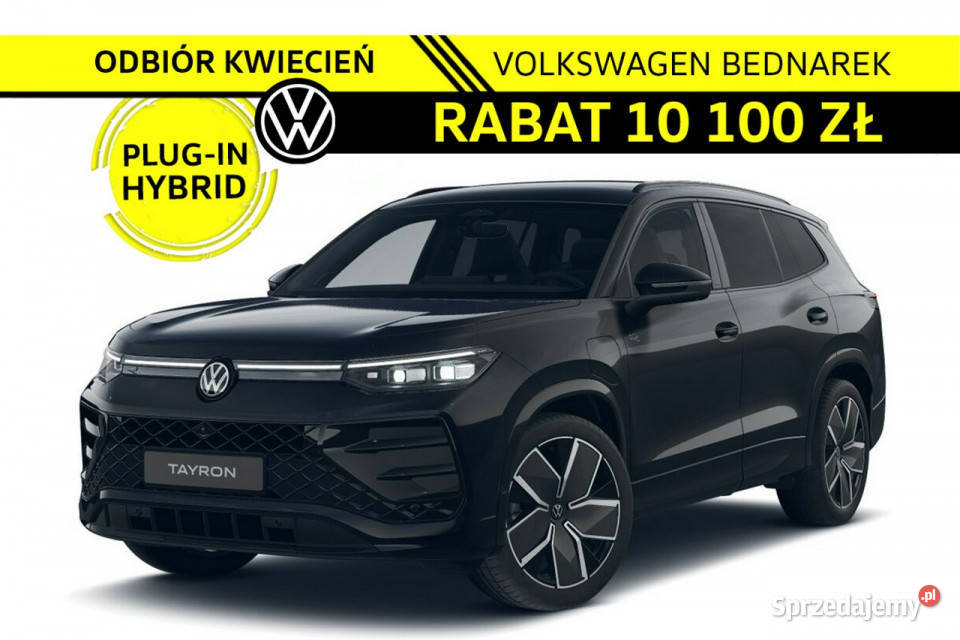 Volkswagen Tayron RLine Plus 15 TSI eHybrid 177 czarny łódzkie Łódź