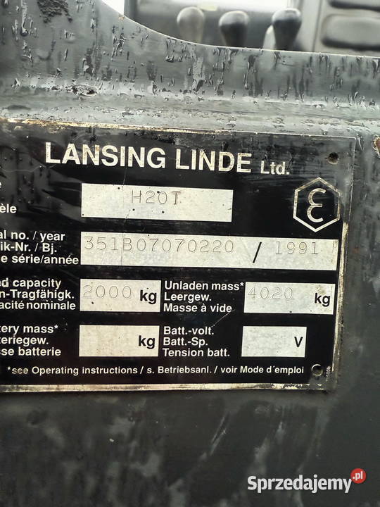 wózek widłowy H20T 2000 Triplex 460m przesuw Działoszyn