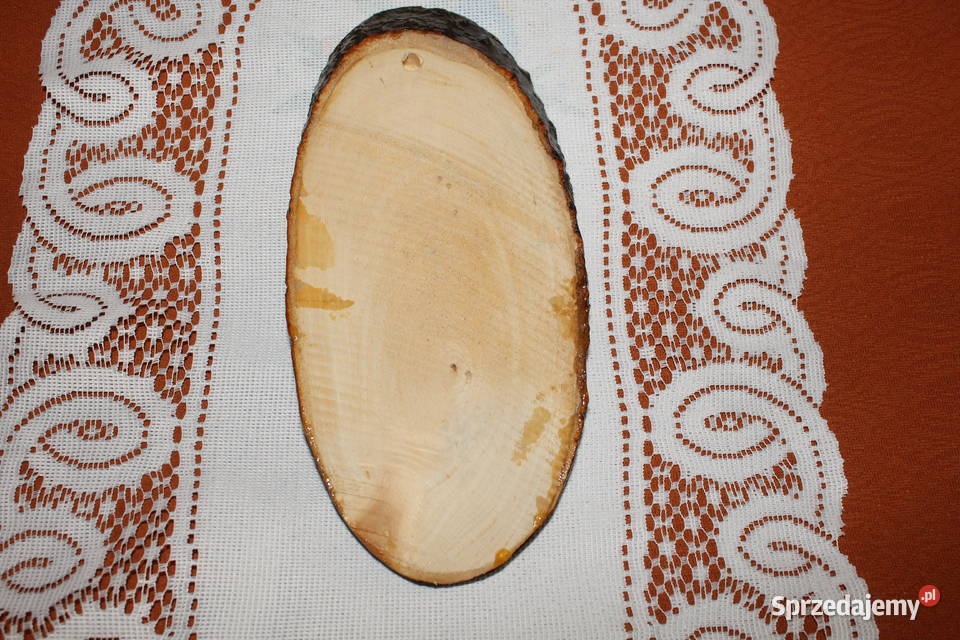 Obraz na drzewie desce Niepokalanów PRL Chorzów