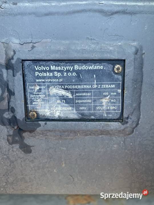 Łyżki koparko ładowarka Volvo BL71 Chełmża