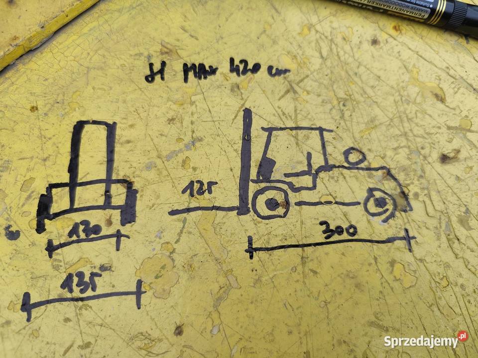 Wózek widłowy Hyster 4 t paletyzer LPG Toyota Maków Podhalański