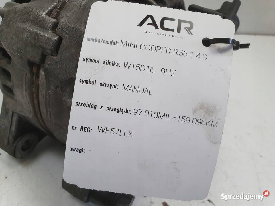 ALTERNATOR Mini Cooper R56 16 D HDI 7794970 osobowe Układ elektryczny silnika Chełm