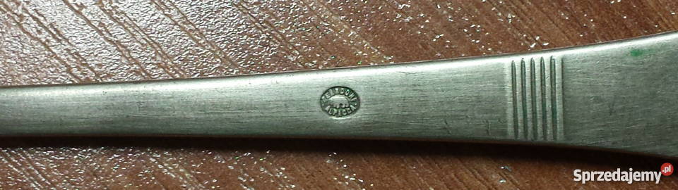 sztućce widelce przedwojenne bakelit alpacca 16 śląskie Bytom