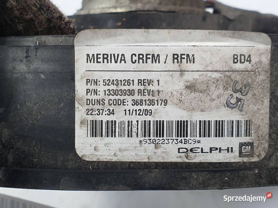 WENTYLATOR CHŁODNICY OPEL MERIVA A LIFT 13303930 osobowe Pozostałe Lipno sprzedam