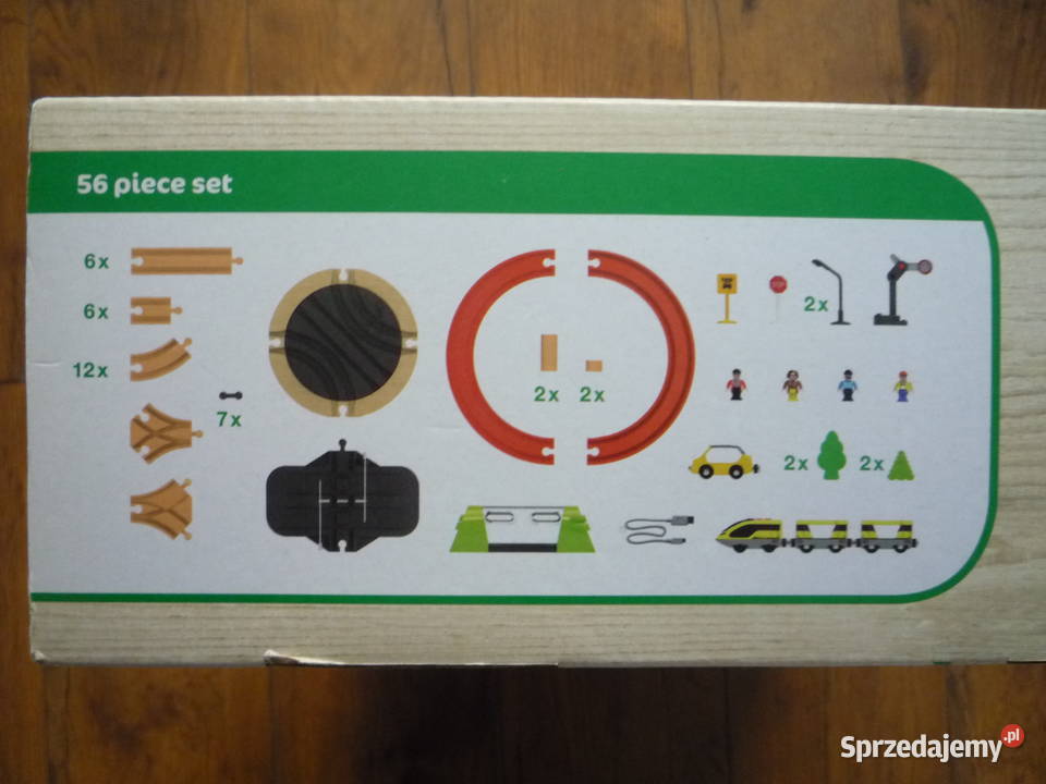 Play Tive Kolejka drewniana Lokomotywa Drewno  Szczecin