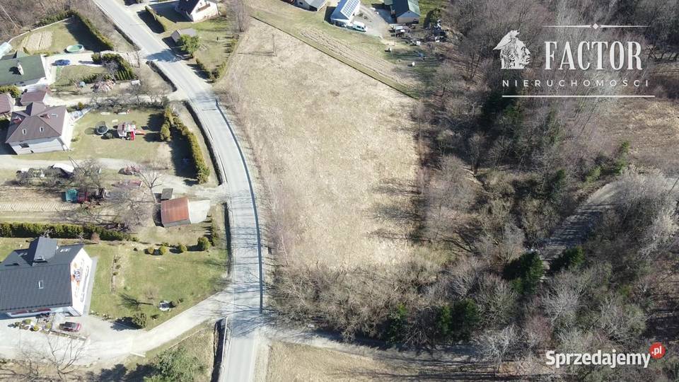 Widokowa działka budowlanorolna 1846 ara Bieśnik Nieruchomości