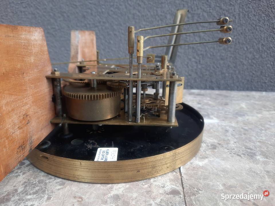 Stary zegar ścienny pokojowy KS sprawny film Tczew
