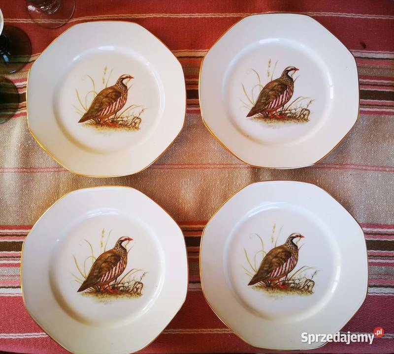 Talerz z ptakami Limoges Made in France Gdańsk