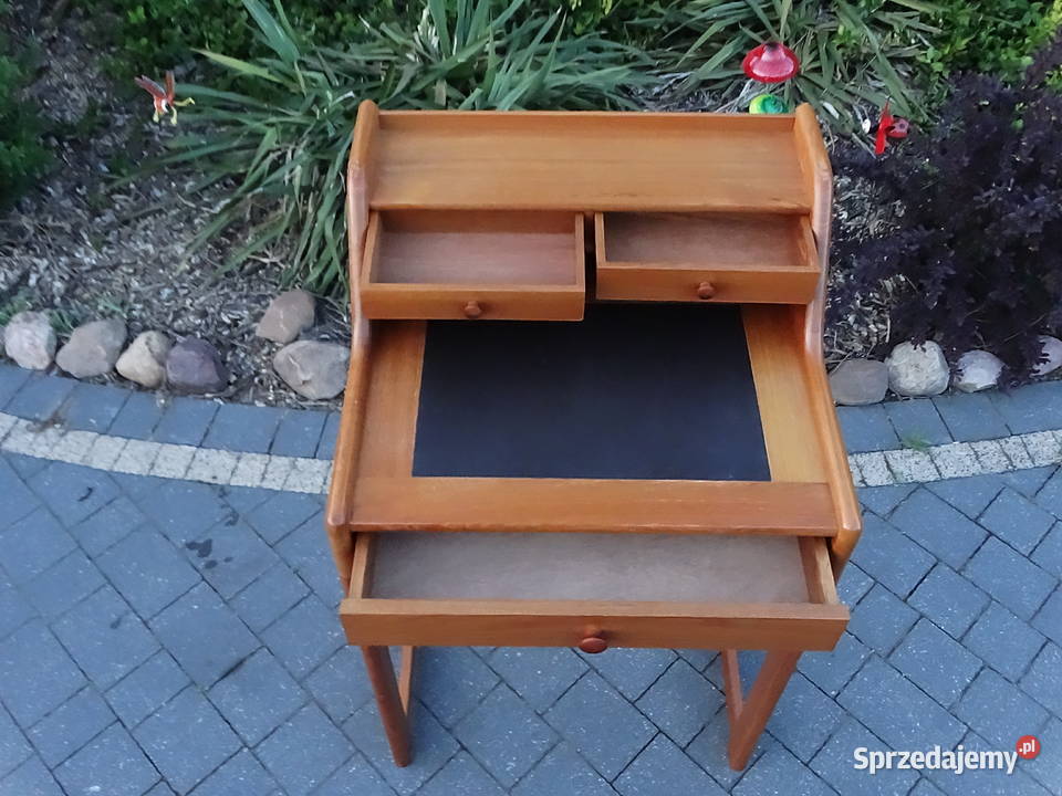 Stylowe biurko VINTAGE Sekretarzyk Mid Century Antyki Biłgoraj