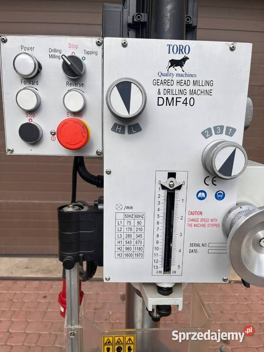 Wiertarka ze stołem krzyżowym frezarka do metalu Produkcja Maków Podhalański