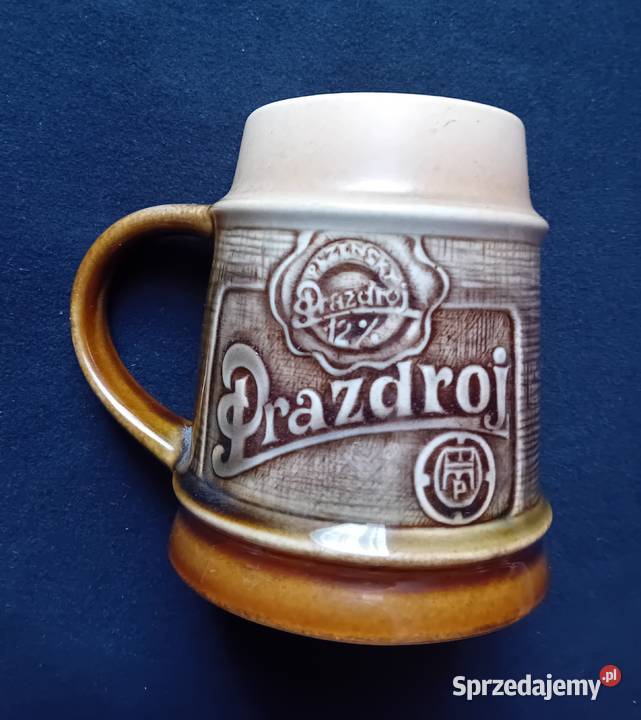 Porcelanowy kufel Plzensky Prazdroj Ditmar Birofilistyka Koźminek