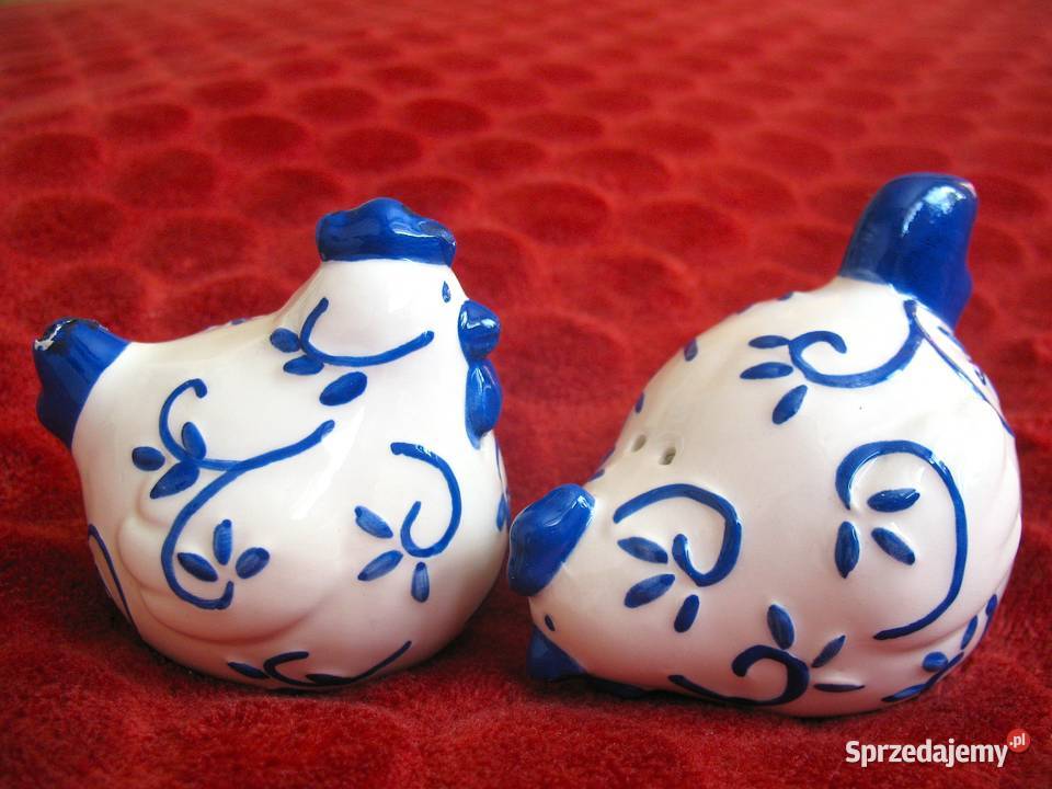 Pieprz i sól Kurki Pieprzniczka Solniczka biały Siedlce