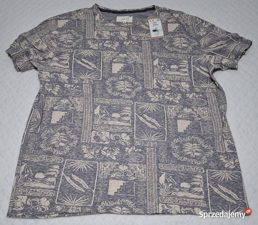 Koszulka krótki rękaw Tshirt Reserved XXL szara