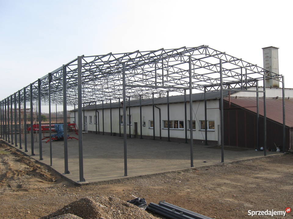 Konstrukcja HALI 15x30m H6m NOWA Hala stalowa
