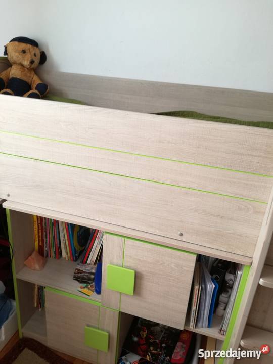 Łóżko piętrowe GUMI G19 dwie szafki biurko Biłgoraj