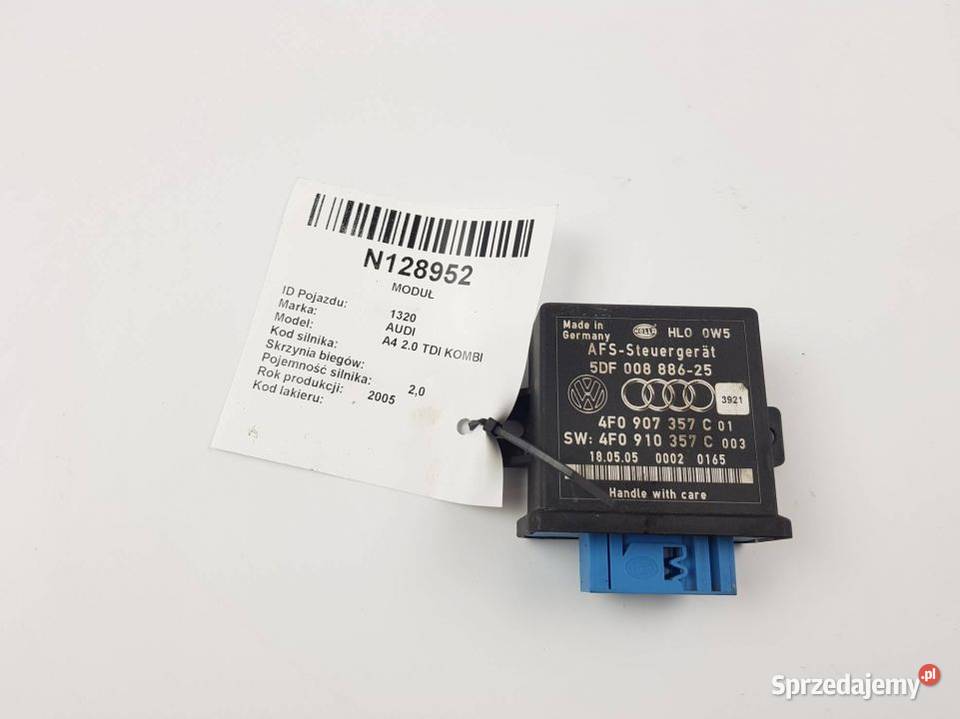 MODUŁ 4F0907357C AUDI A4 20 TDI KOMBI osobowe Lipno