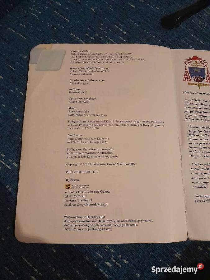 Podręcznik do religii Klasa 4 SzP Słuchamy Pana Wieliczka sprzedam
