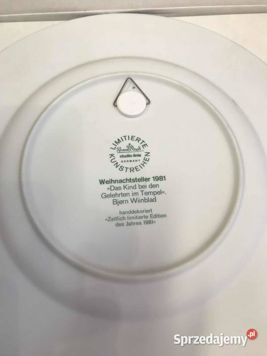 Talerz dekoracyjny Rosenthal Bjrn Wiinblad 1981r świętokrzyskie Kielce