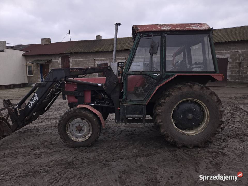 Zetor 6011 z turem likwidacja gos Leźnica Wielka