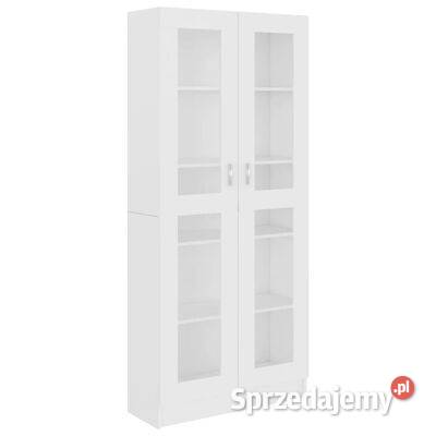 vidaXL Witryna biała 825x305x1855 materiał Półki mazowieckie Warszawa sprzedam