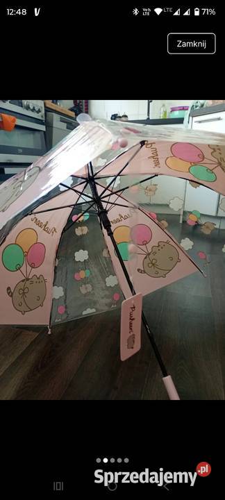 Parasol parasolka Pusheen tworzywo sztuczne Tarnowskie Góry sprzedam