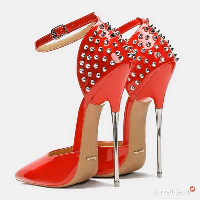 Czółenka 3 kolory ćwiekowane obcas 16 rozmiary dolnośląskie Świdnica sprzedam